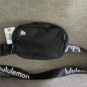 lululemon athletica Black Belt Bag Sleek Minimalist Design
